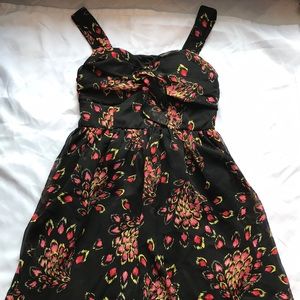 Black flower dress